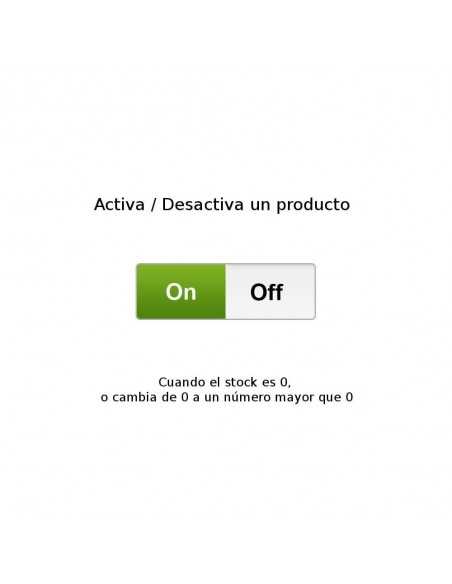 Activa-desactiva un producto cuando el stock cambia