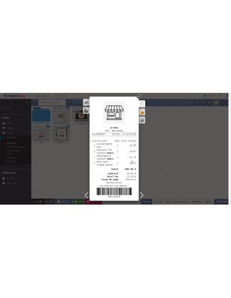 TPV / POS Tienda fisica para Prestashop