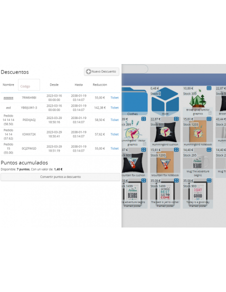Modulo Puntos de fidelidad