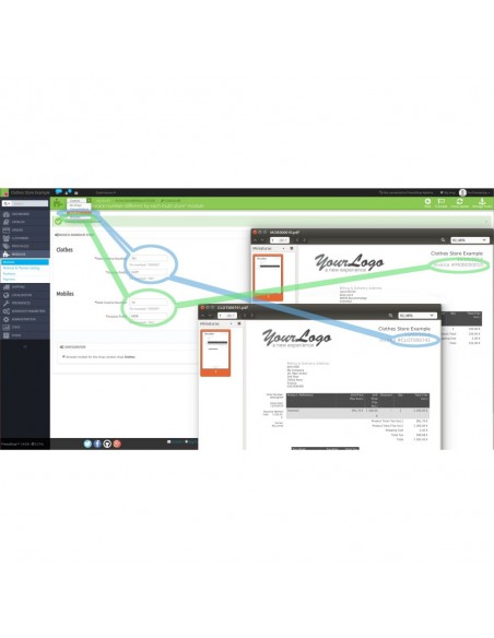 Módulo Números de factura diferentes por cada multi tienda