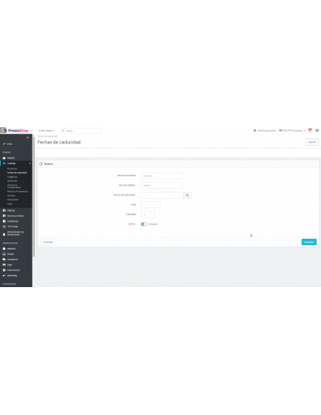 Módulo de fechas de caducidad