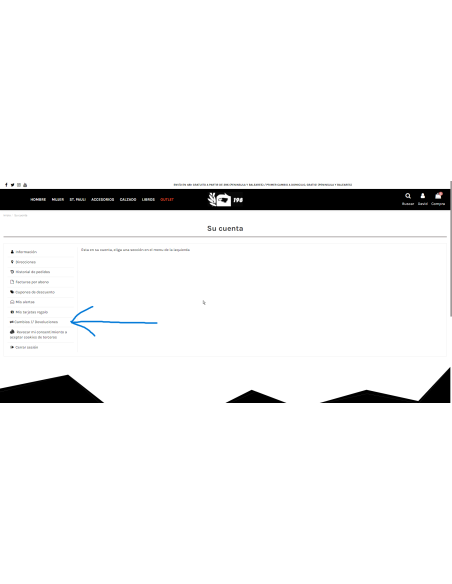 Módulo devoluciones, cambios y cancelaciones